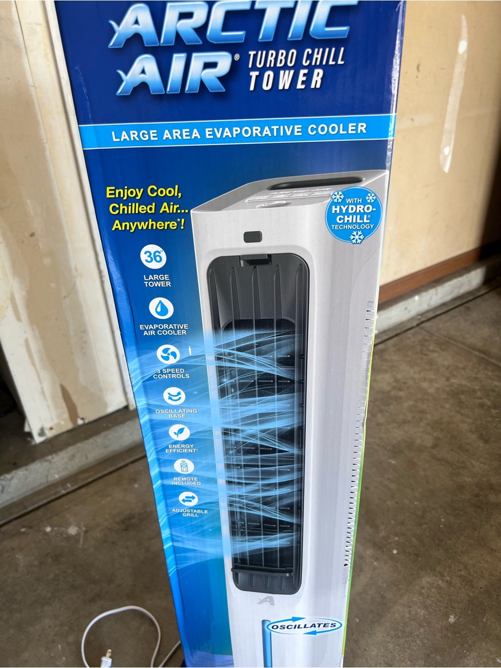 Turbo Chill Tower Evaporative Cooler - White